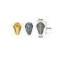 Faceted Cone Beads | Size : 14mm | Qty : 1 line-approx 35pcs | GB17