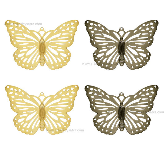 Butterfly Metal Art | Size : 58mm | Qty : 10pcs | F-6-15 | MA04