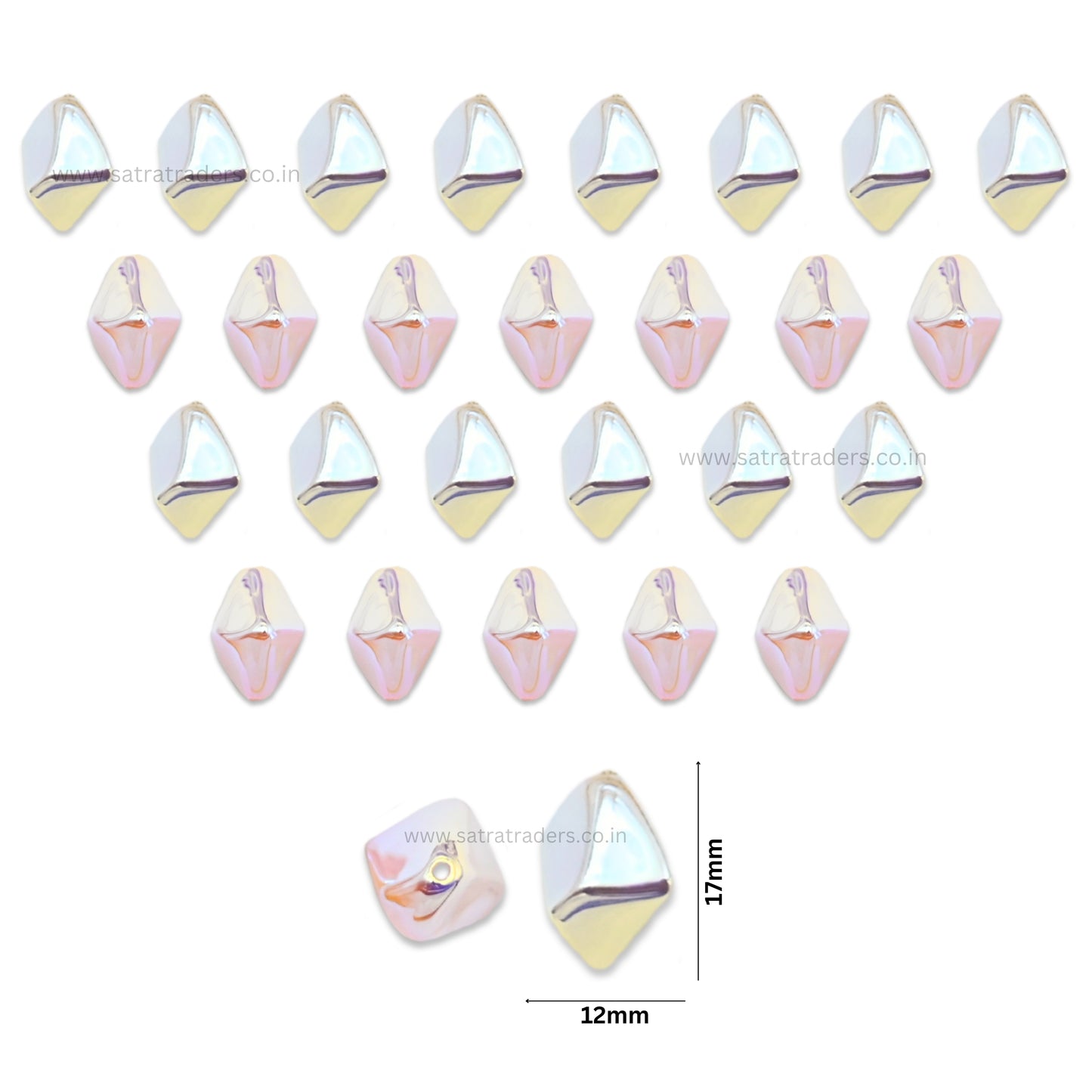 Uncut Beads | Size : 17mm | Qty : 6pcs | UC29
