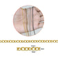 Iron Twisted Link Curb Chain | Size : H-3mm W-4mm | Qty : 100g | IC01