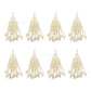 Cream Beaded Tassels for Jewelry Making | Size : 35mm | Qty : 10pcs | T07
