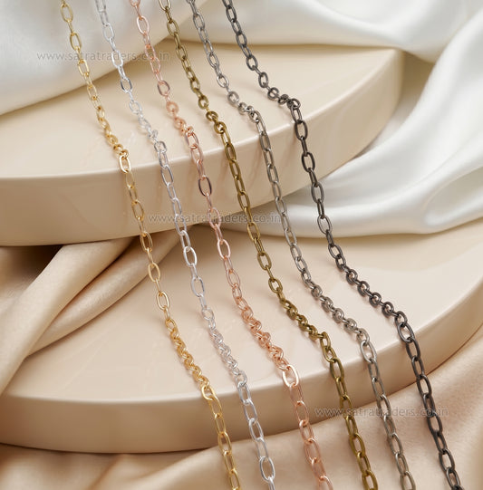 Iron Chain (Indian Plating) | Size : 3x6mm | IP05