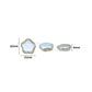 Curvy Star-Shaped Plastic Pearl Beads | Size : 12mm | PPB105