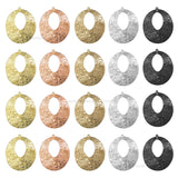 2 Loop Oval Shiny Finish Metal Art | Size : 49mm | Qty : 100g | MF13