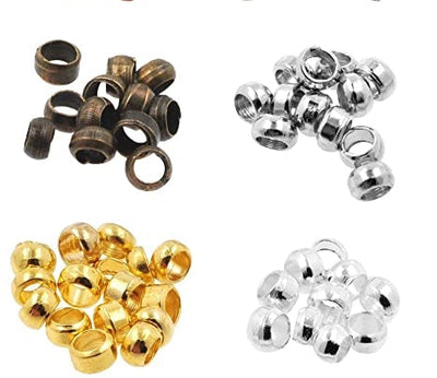 Round Crimp Ends Beads | Approx 7000-8000pcs