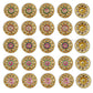Meenakari Kundan Beads | Size : 16mm | Qty : 6pcs | C-546