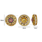 Meenakari Kundan Beads | Size : 16mm | Qty : 6pcs | C-546