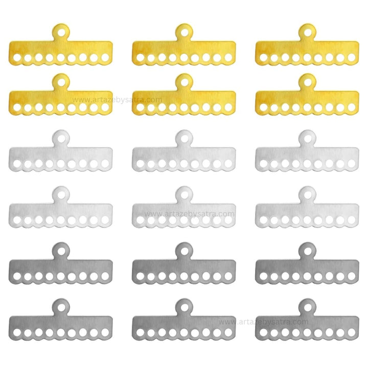 9 Hole Patti Connector | Size : 26mm | Qty : 100g | BF51