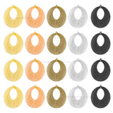 2 Loop Oval Matt Finish Metal Art | Size : 49mm | Qty : 100g | MF18