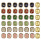 Meenakari Kundan Beads | Size : 16mm | Qty : 12pcs | MKB52