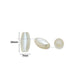 White Long Oval Plastic Pearl Beads | Size : 15mm | PPB108