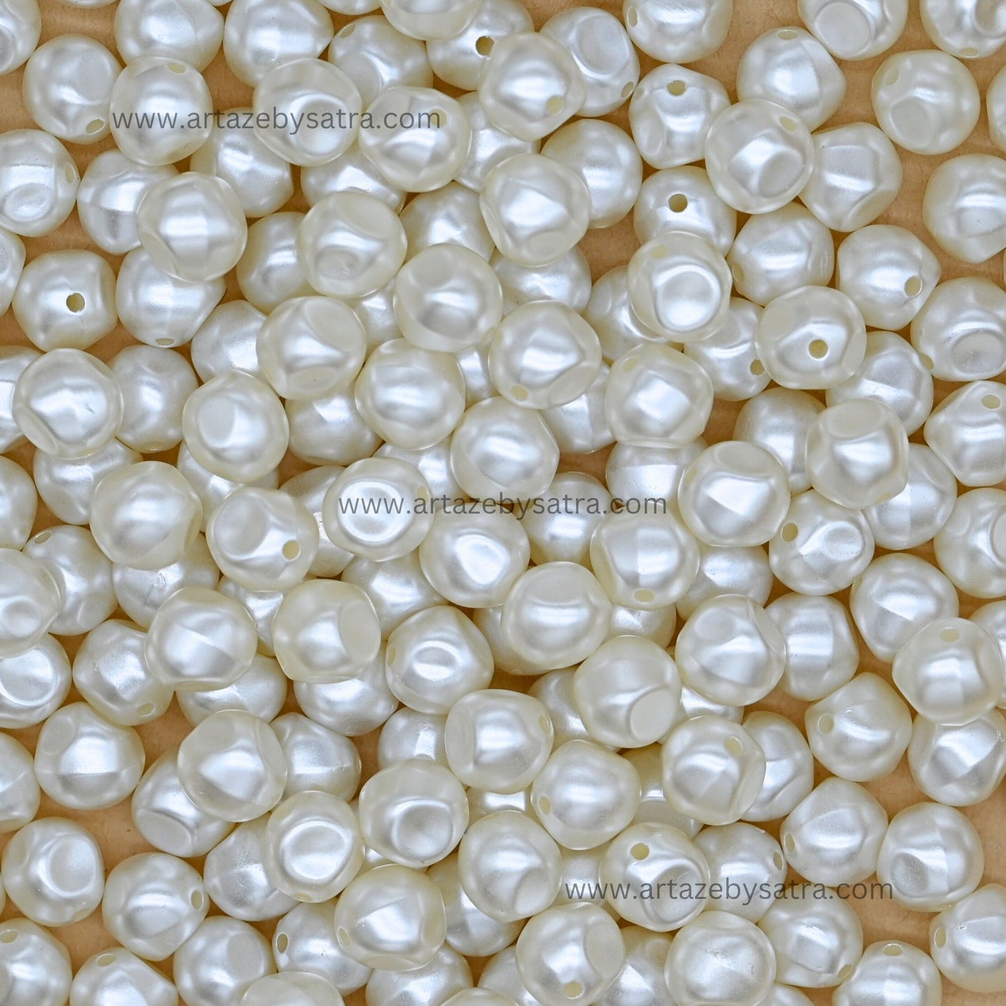 Irregular Round Plastic Pearl Beads | Size : 10mm | PPB109