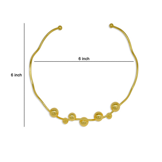 Brass Designer Choker | 18k Gold Plated (High Quality) | Qty : 1pc | DC68