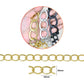 Aluminium Chain | Size : W-25mm H-34mm | Qty : 1mtr | JT-19-35-37