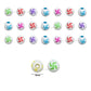 Swastik Pastel Plastic Beads | Size : 6mm | PB05