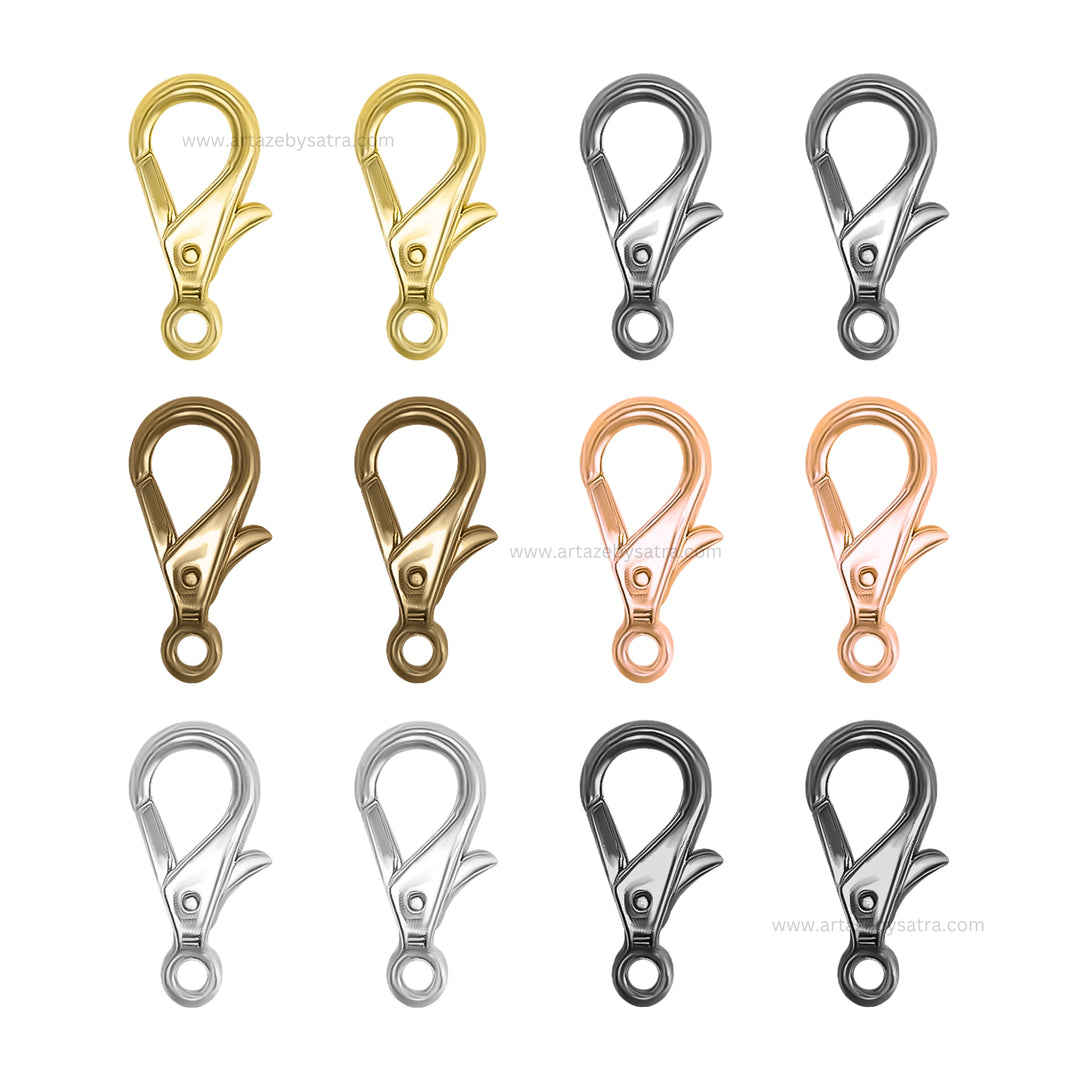 Designer Lobster Claw Clasp Size 28mm 10pcs BF36 Golden