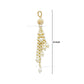 Ivory Pearl & Gold Bead Tassels | Size : 6inch | Qty : 5pcs | T19