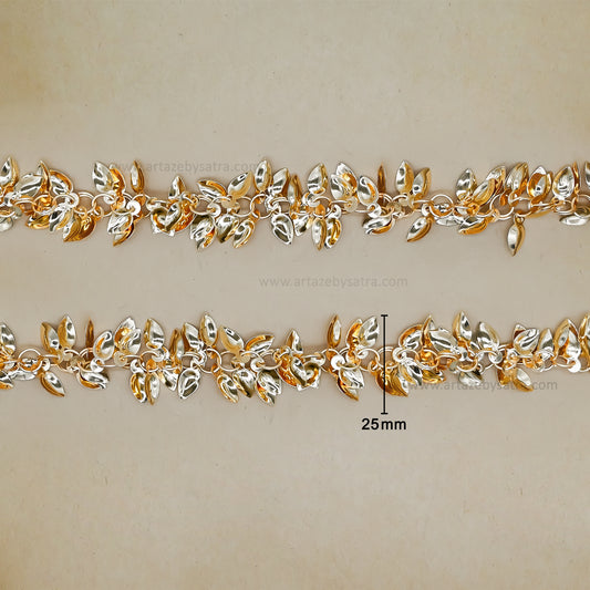 Small Leaves Shape Iron Chain | Qty : 1mtr | IC32