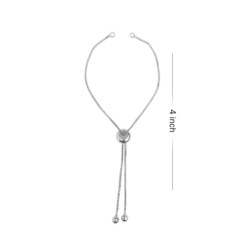 Bracelet Adjustable Slider Chain With End Stopper | Bracelet Lock 2Pcs | 4inch