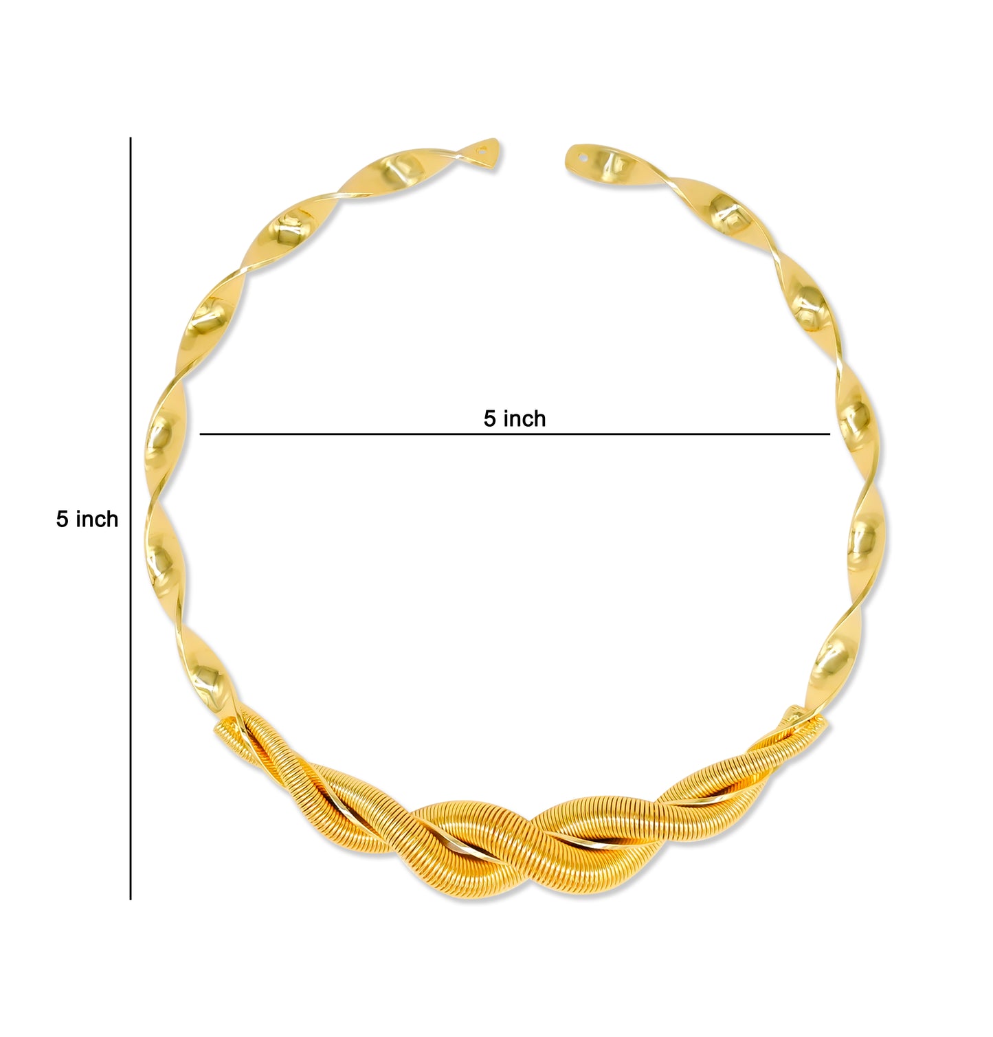 Brass Designer Choker | 18k Gold Plated (High Quality) | Qty : 1pc | DC70