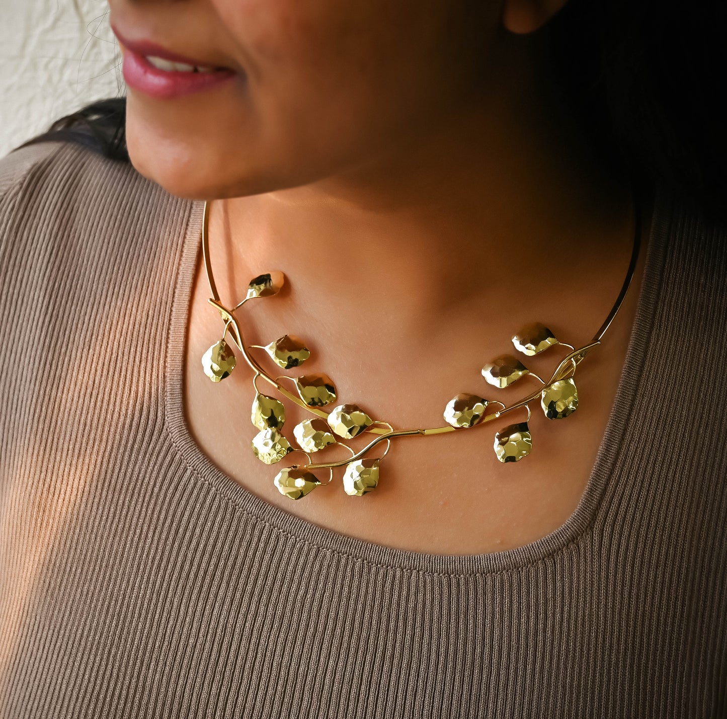Brass Designer Choker | 18k Gold Plated (High Quality) | Qty : 1pc | DC71
