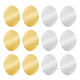 1 Loop Oval Plain Matt Finish Metal Art | Size : 45mm | Qty : 100g | MF11