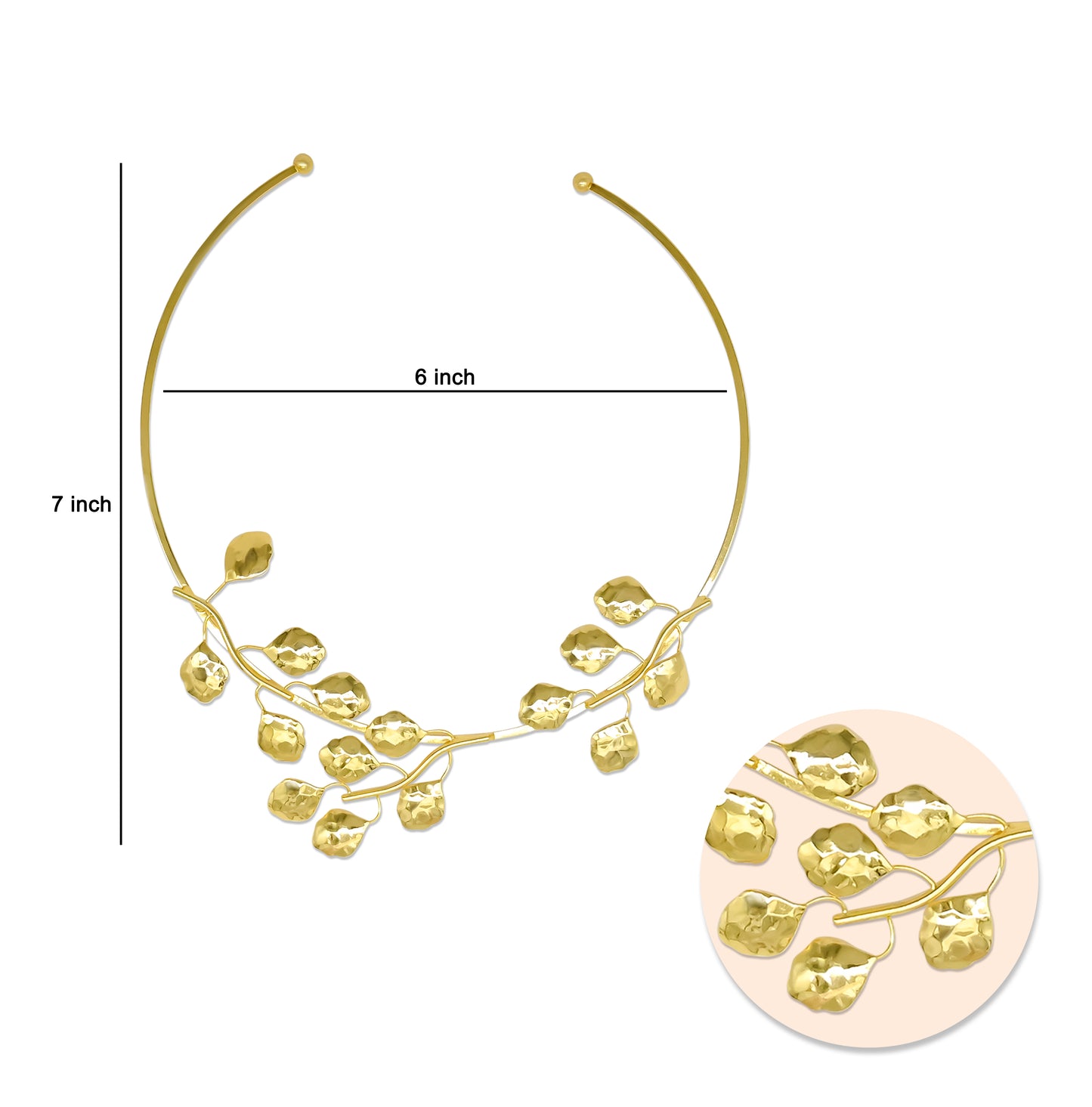 Brass Designer Choker | 18k Gold Plated (High Quality) | Qty : 1pc | DC71