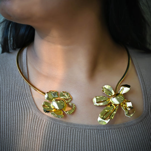 Brass Designer Choker | 18k Gold Plated (High Quality) | Qty : 1pc | DC73