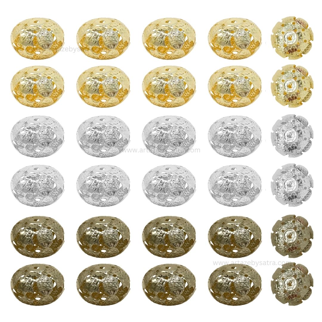 Designer Metal Balls | Size : 25,30mm | Qty : 500g | MA389