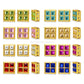 Square Shape Meenakari Kundan Beads | Size : 10mm | Qty : 12pcs | MK32