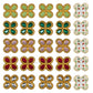 Meenakari Kundan Beads | Size : 16mm | Qty : 12pcs | C-342