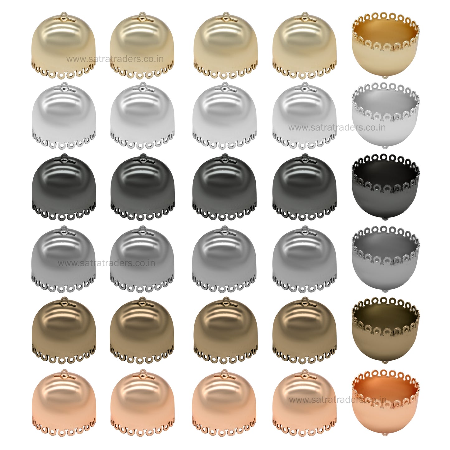 Plain Ethnic Jhumki | Qty : 6pcs | EF43