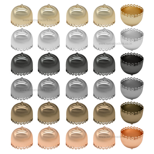 Plain Ethnic Jhumki | Qty : 6pcs | EF43