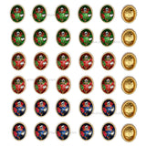 Meenakari Kundan Beads | Size : 19mm | Qty : 12pcs | C-463