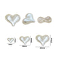 Puffy Heart-Shaped Plastic Pearl Beads | PPB114