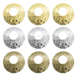 2 Loop Round Floral Shiny Finish Metal Art | Size : 40mm | Qty : 100g | MF10