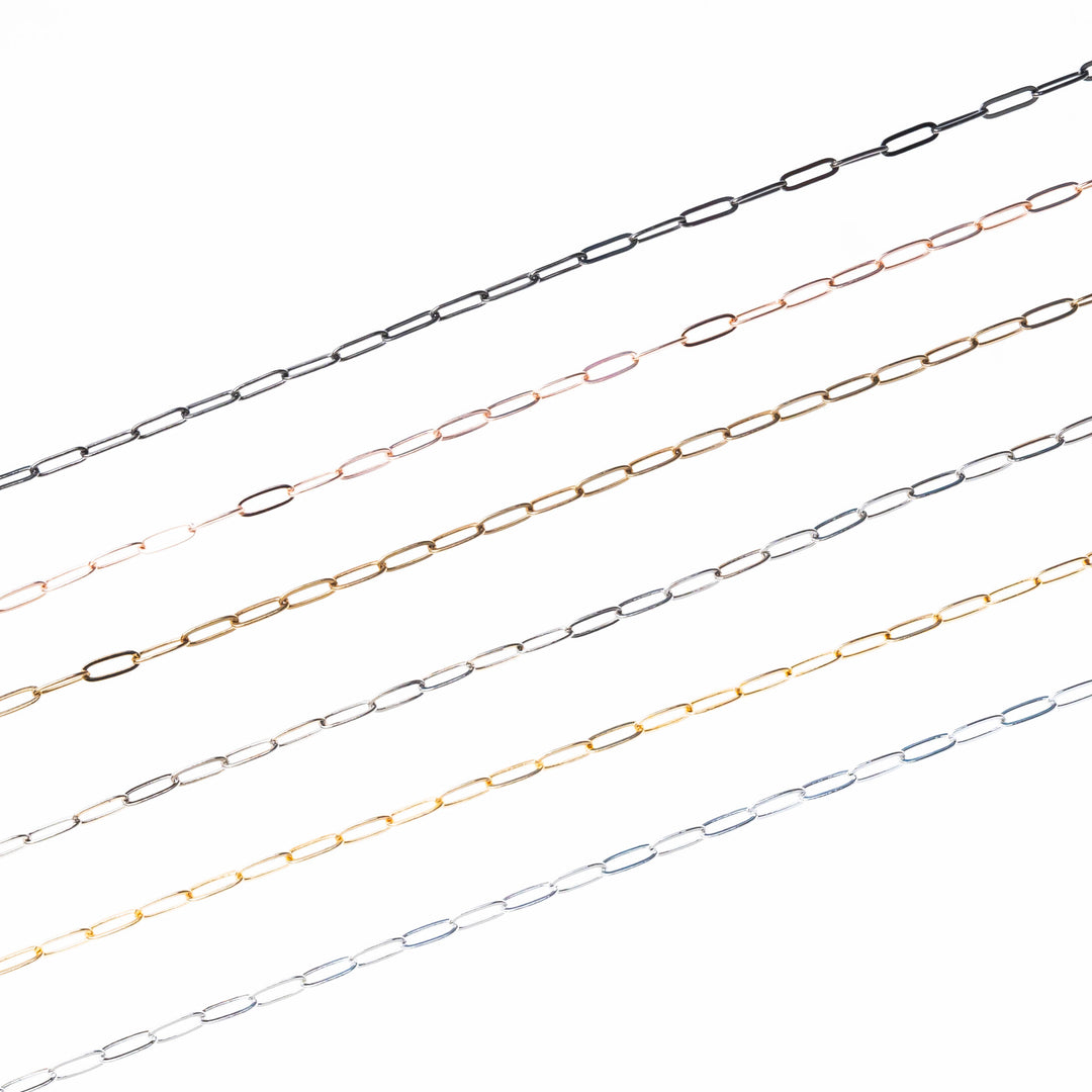 Iron Chain (Indian Plating) | Size:4x10mm | 100grm | IC07