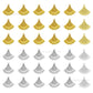 Fan Shaped Brass Charms | High Quality | Size : 16mm | Qty : 6pcs