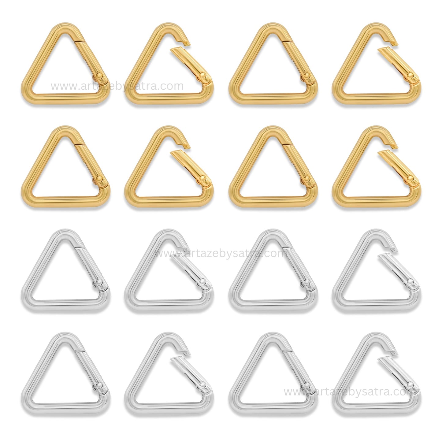 Triangle Alloy Spring Gate Carabiners | Qty : 6pcs | BF121