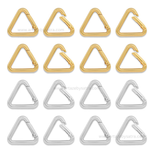 Triangle Alloy Spring Gate Carabiners | Qty : 6pcs | BF121