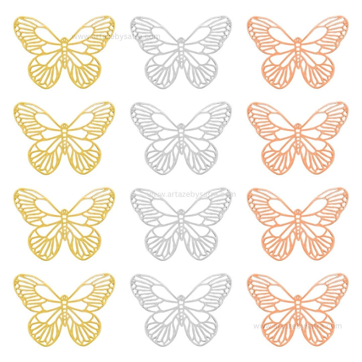 Butterfly Brass Etching | Size : 30,40mm