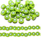 Kiwi Polymer Clay Fimo Beads | Size: 6mm-2mm | Qty : 1 string-approx 40pcs | FB09