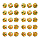 Brass Multicolor Enamel Charms Beads | High Quality | Size : 10mm | Qty : 4pcs