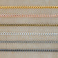 Iron Twisted Link Curb Chain | Size:H-2mm W-3mm | Qty : 100g | IC02