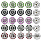 Round Silver Polish Meenakari Beads | Size : 21mm | Qty : 6pcs | MKB35