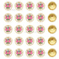 Meenakari Kundan Beads | Size : 15mm | Qty : 12pcs | MKB20