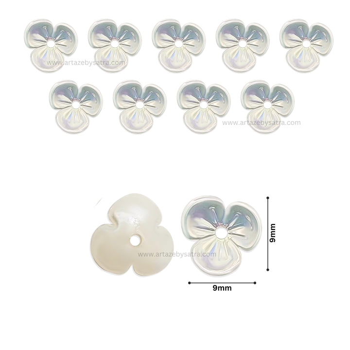 Flower Hair Accessories | Size : 9mm | 50pcs