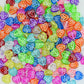 Assorted Color Embossed Heart Beads | PB255