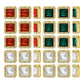 Square Shape  Meenakari Kundan Beads | Size : 19mm | Qty : 6pcs | MK31