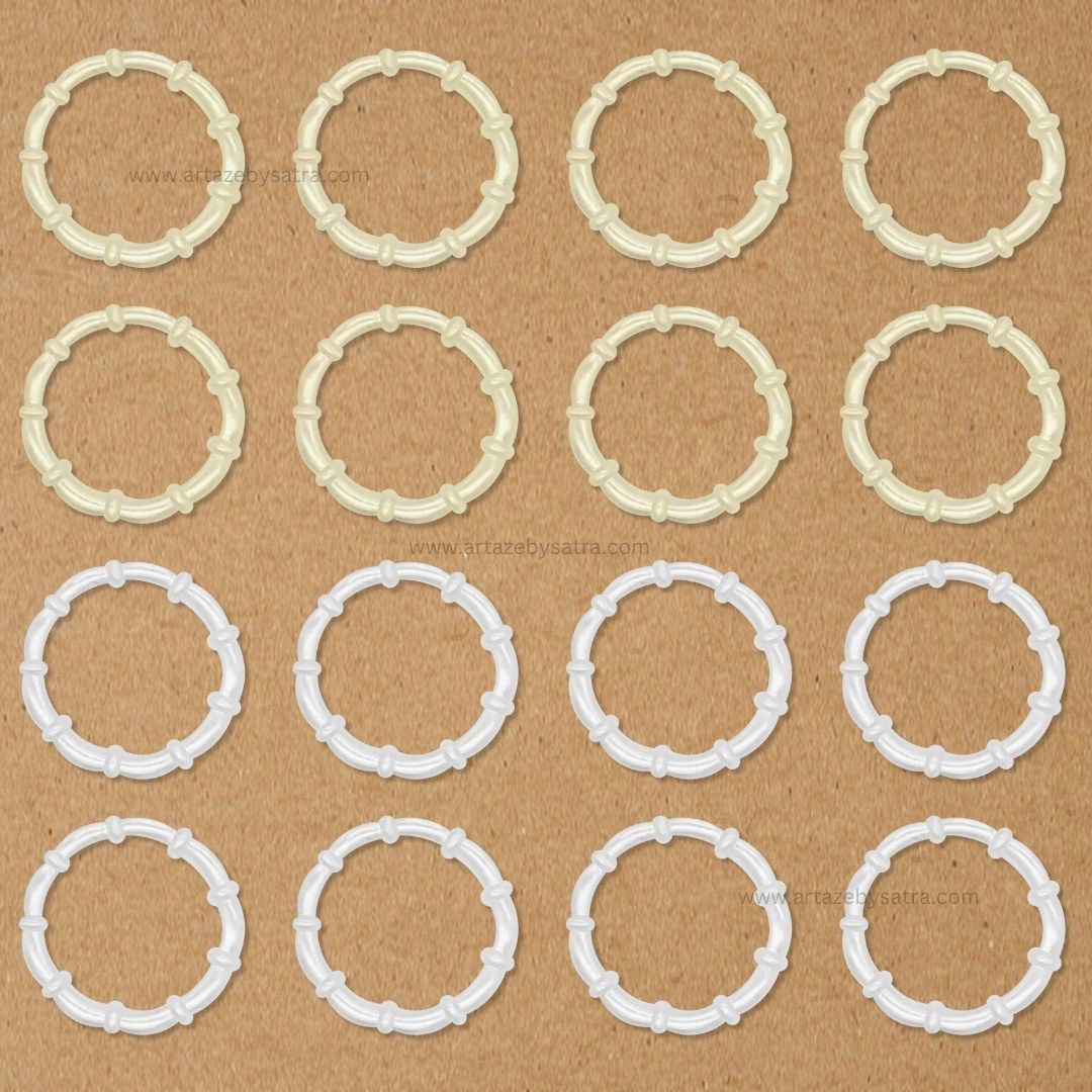 Designer Plastic Pearl Ring | Qty : 500g | PPB20